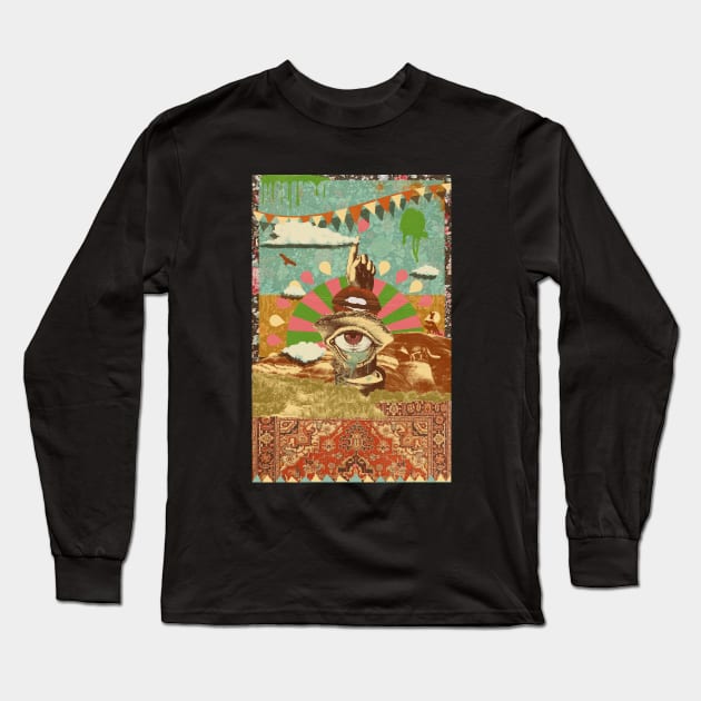 AFTERNOON PSYCHEDELIA Long Sleeve T-Shirt by Showdeer